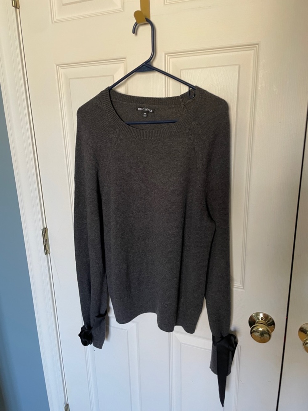 Jay crew Mercantile Crewneck Sweater in Charcoal ladies size medium